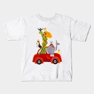 Animal Road Trip Kids T-Shirt